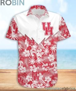 Houston Cougars NCAA Tropical Seamless Casual Button Down Shirts