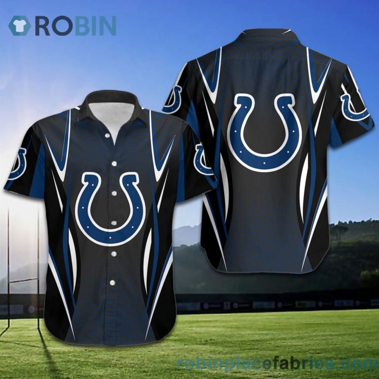 Indianapolis Colts NFL American Football Short Sleeve Button Down Hawaiian Shirt
