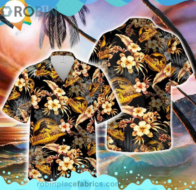 Jurassic World Dominion Movie 2022 Short Sleeve Button Down Hawaiian Shirt