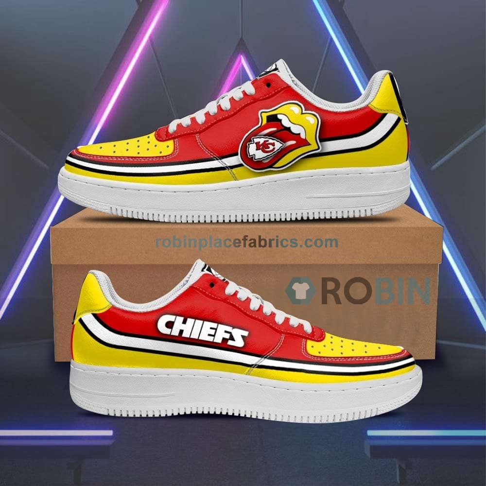 Kansas City Chiefs Air Sneakers Custom Force Shoes Sexy Lipss - Air ...