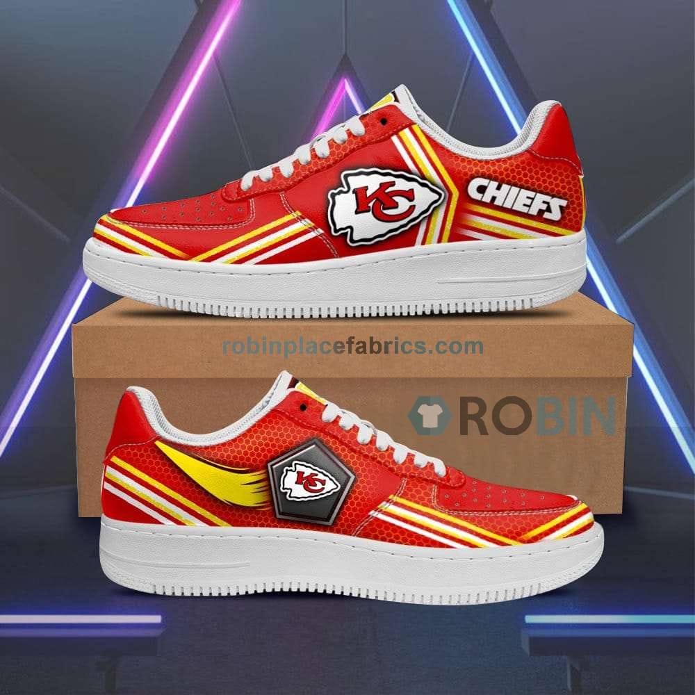 Kansas City Chiefs Air Sneakers Custom Force Shoess - Air Force 1 Shoes ...