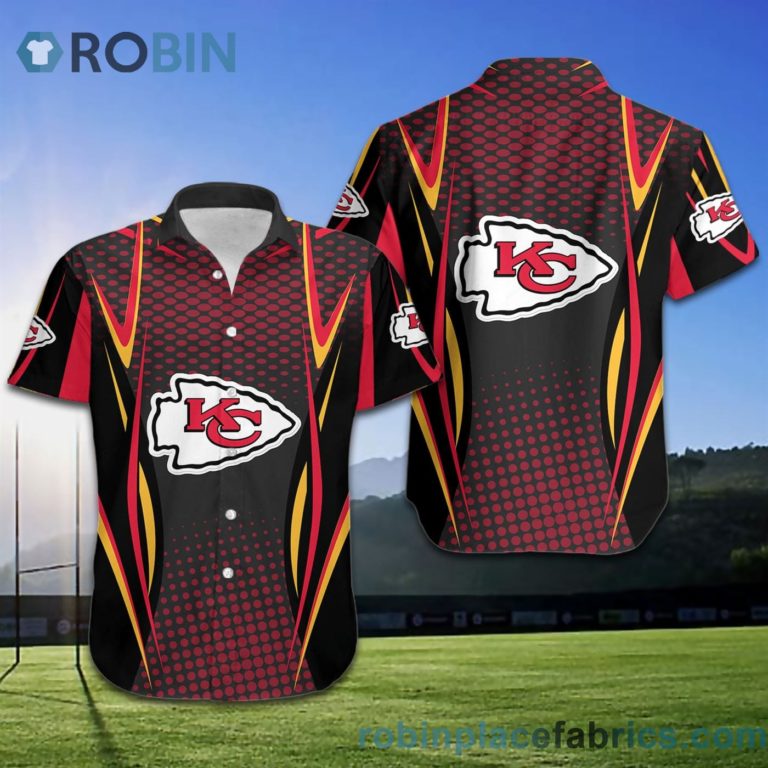 Kansas City Chiefs NFL American Football Short Sleeve Button Down Hawaiian Shirt