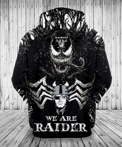 Las Vegas Raiders Hoodies All Over Print Venom Pullover Hoodies