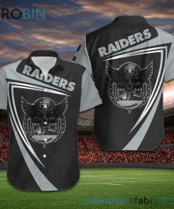 Las Vegas Raiders NFL Skull American Football Short Sleeve Button Down Hawaiian Shirt