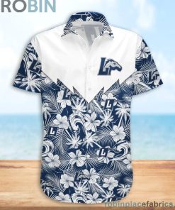 Longwood Lancers NCAA Tropical Seamless Casual Button Down Shirts