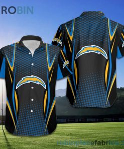 Los Angeles Chargers NFL American Football Short Sleeve Button Down Hawaiian Shirt