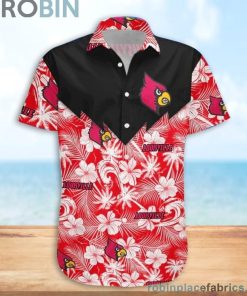 Louisville Cardinals NCAA Tropical Seamless Casual Button Down Shirts