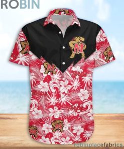 Maryland Terrapins NCAA Tropical Seamless Casual Button Down Shirts
