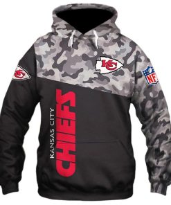 Men’s Kansas City Chiefs Military All Over Print Hoodies and Zip-up