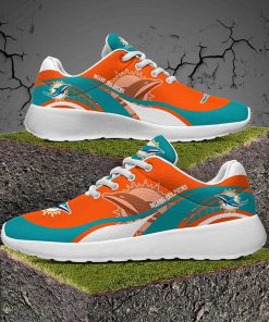 Miami Dolphins Breathable Sports Shoes, Men and Women Casual Sneaker Miami Dolphins Breathable Sports Shoes, Men and Women Casual Sneaker