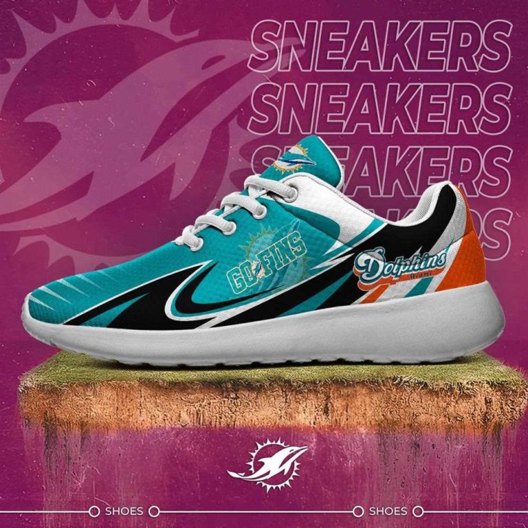 Miami Dolphins Running Shoes For American Football Enthusiasts