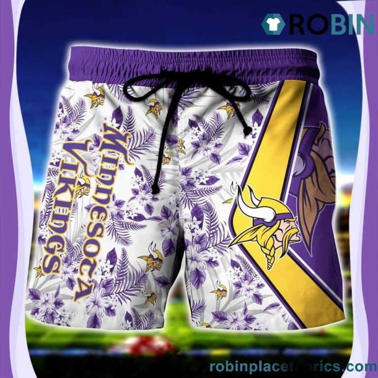 Minnesota Vikings Hawaiian Shirt Shorts Set
