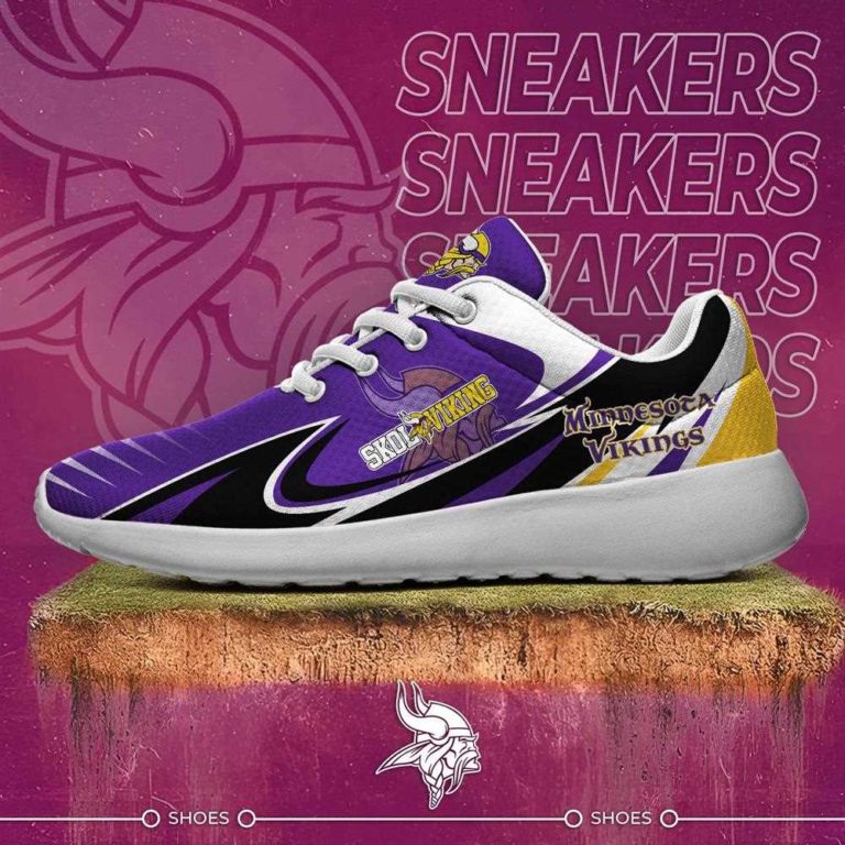 Minnesota Vikings Running Shoes For American Football Enthusiasts