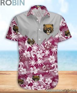 Montana Grizzlies NCAA Tropical Seamless Casual Button Down Shirts