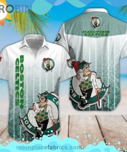 Nba Boston Celtics Short Sleeve Button Down Hawaiian Shirt