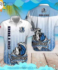 Nba Dallas Mavericks Short Sleeve Button Down Hawaiian Shirt