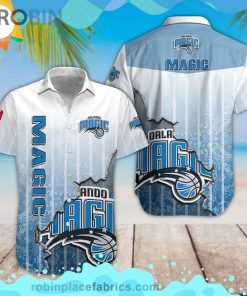 Nba Orlando Magic Short Sleeve Button Down Hawaiian Shirt