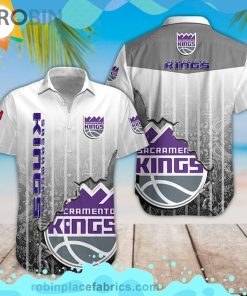 Nba Sacramento Kings Short Sleeve Button Down Hawaiian Shirt Nba Sacramento Kings Short Sleeve Button Down Hawaiian Shirt