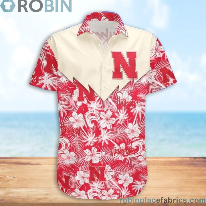 Nebraska Cornhuskers NCAA Tropical Seamless Casual Button Down Shirts ...