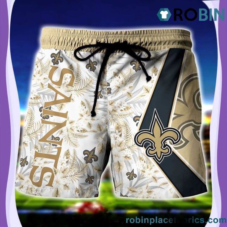 New Orleans Saints Hawaiian Shirt Shorts Set