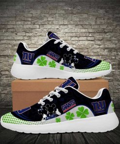 New York Giants Running Shoes Mickey Four Leaf Clovers