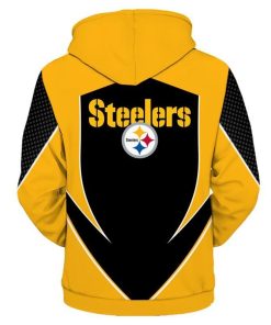 NFL Hoodies All Over Print Custom Pittsburgh Steelers Hoodies Mens Sweatshirt Pullover