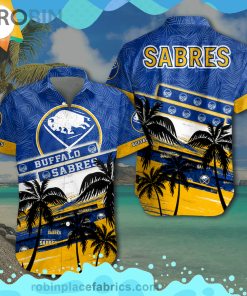Nhl Buffalo Sabres Short Sleeve Button Down Hawaiian Shirt