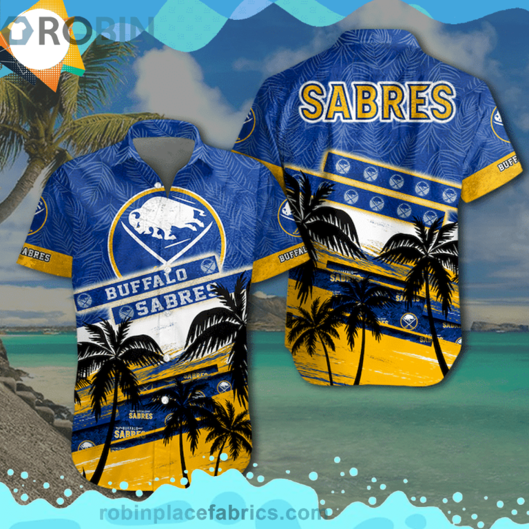 Nhl Buffalo Sabres Short Sleeve Button Down Hawaiian Shirt