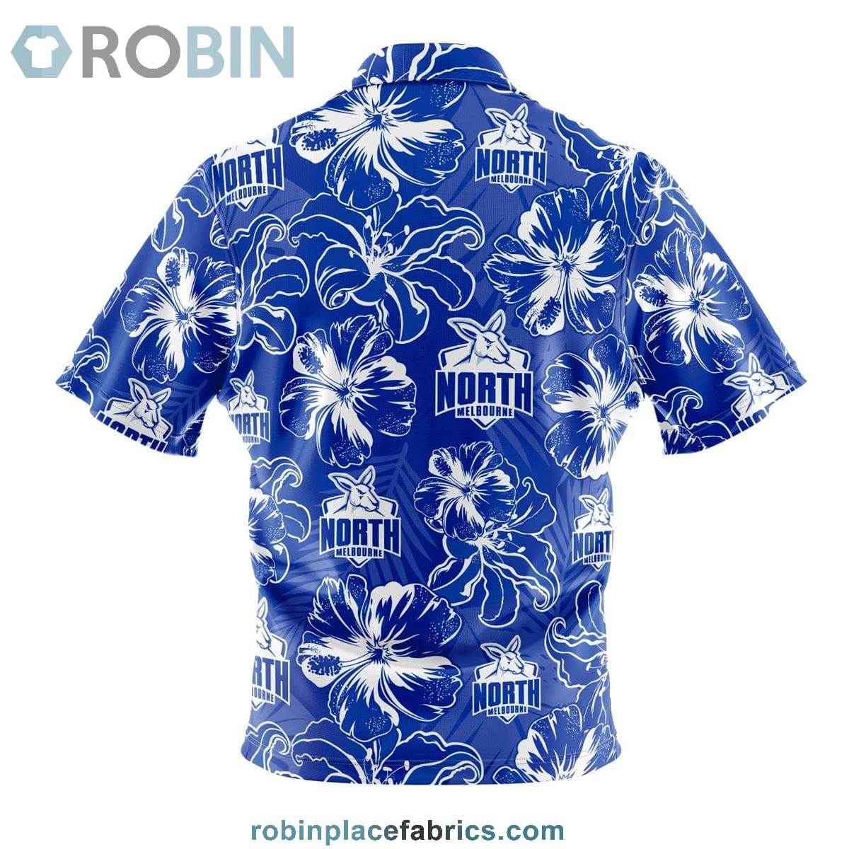 North Melbourne Floral Hawaiian Shirt - RobinPlaceFabrics