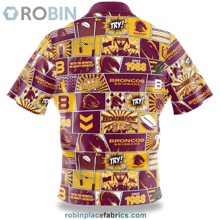NRL Broncos Fanatic Button-Up Shirt