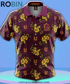 NRL Broncos Tribal Button Up Shirt