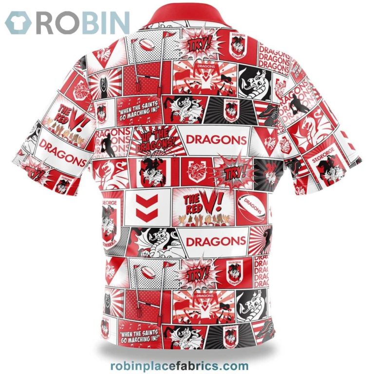 NRL Dragons Fanatic Button-Up Shirt