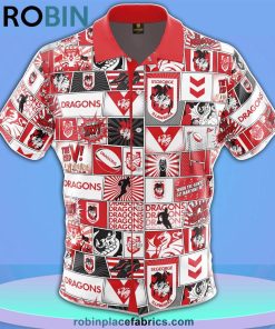NRL Dragons Fanatic Button-Up Shirt