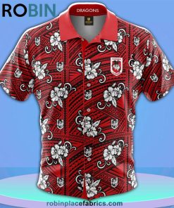 NRL Dragons Tribal Button Up Shirt