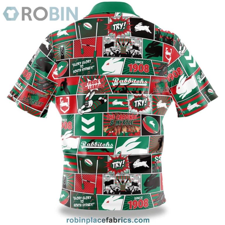 NRL Rabbitohs Fanatic Button-Up Shirt