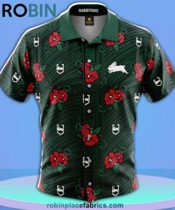 NRL Rabbitohs Tribal Button Up Shirt