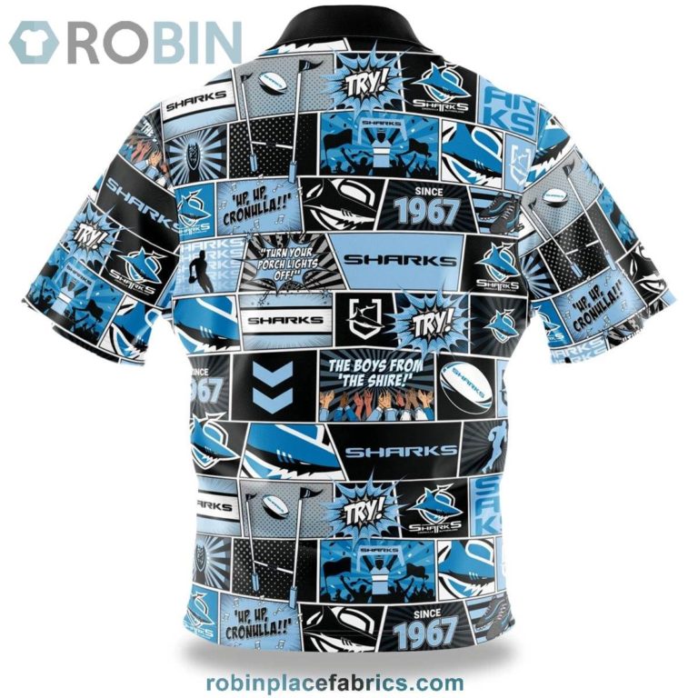 NRL Sharks Fanatic Button-Up Shirt