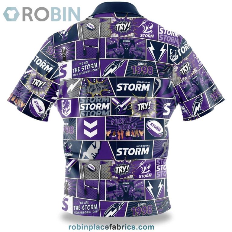 NRL Storm Fanatic Button-Up Shirt