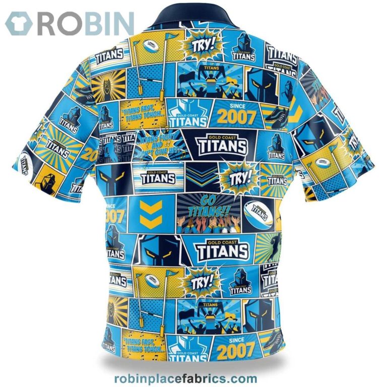 NRL Titans Fanatic Button-Up Shirt