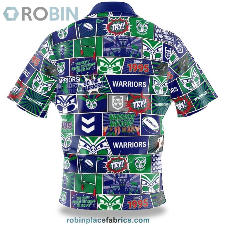 NRL Warriors Fanatic Button-Up Shirt