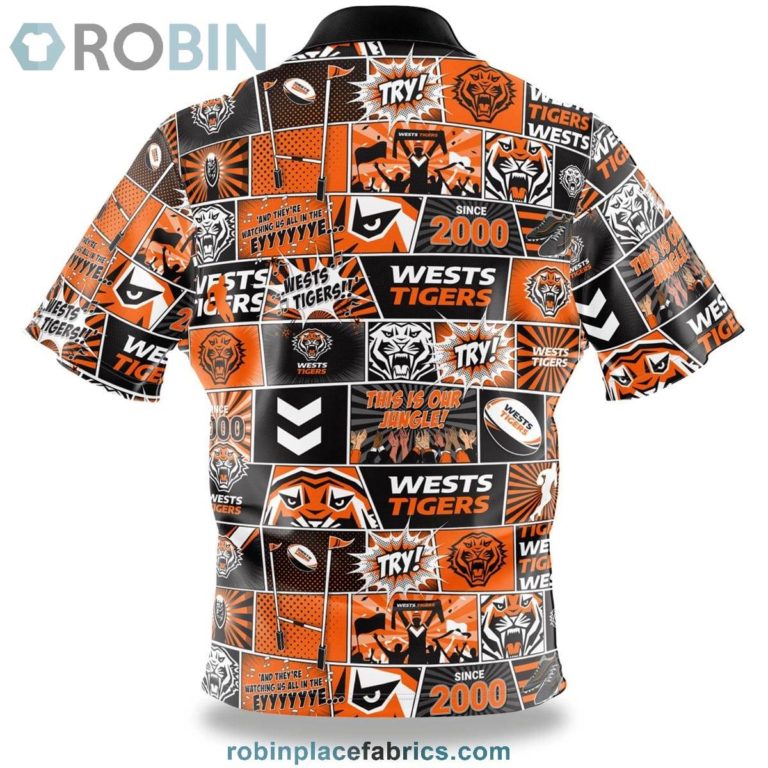 NRL Wests Tigers Fanatic Button-Up Shirt