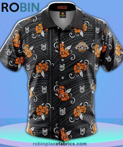 NRL Wests Tigers Tribal Button Up Shirt NRL Wests Tigers Tribal Button Up Shirt