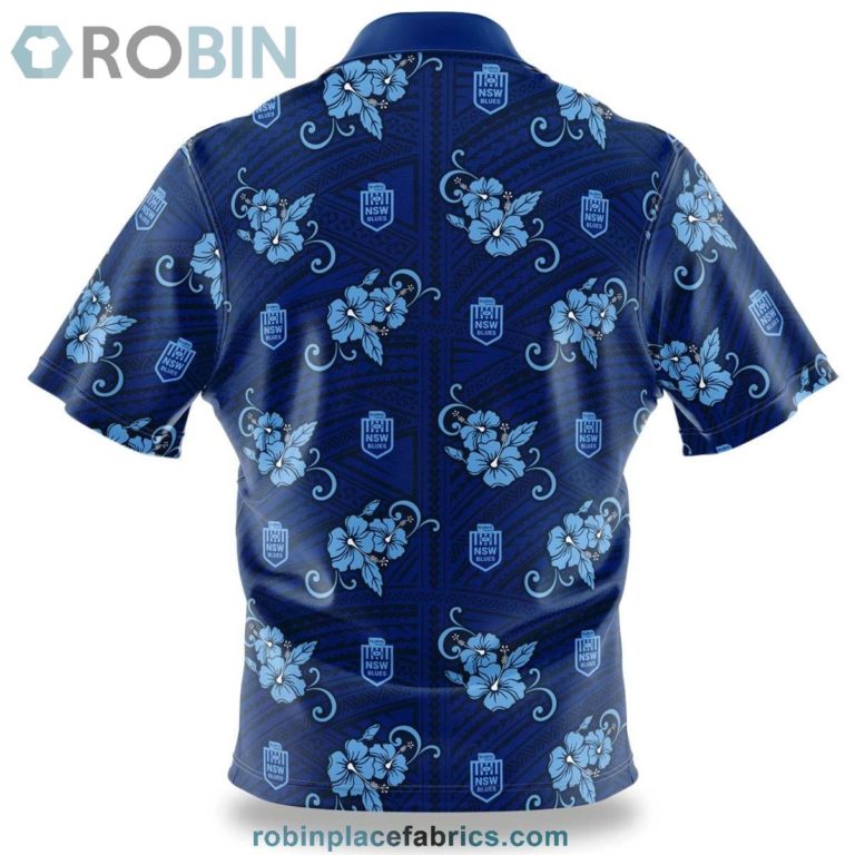NSW Blues Tribal Button Up Shirt
