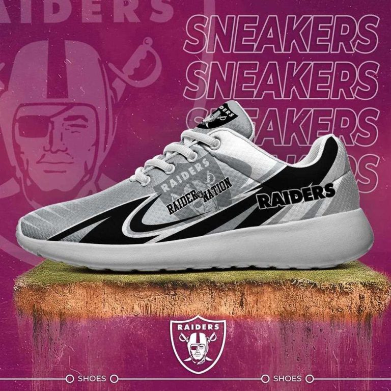 Oakland Raiders Running Shoes For American Football Enthusiasts