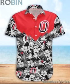 Omaha Mavericks NCAA Tropical Seamless Casual Button Down Shirts Omaha Mavericks NCAA Tropical Seamless Casual Button Down Shirts