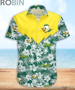Oregon Ducks NCAA Tropical Seamless Casual Button Down Shirts Oregon Ducks NCAA Tropical Seamless Casual Button Down Shirts