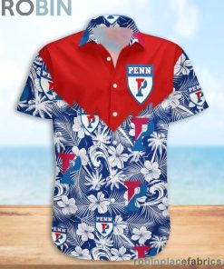 Penn Quakers NCAA Tropical Seamless Casual Button Down Shirts