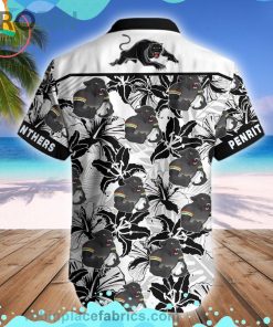 Penrith Panthers Mascot Short Sleeve Button Down Hawaiian Shirt Penrith Panthers Mascot Short Sleeve Button Down Hawaiian Shirt