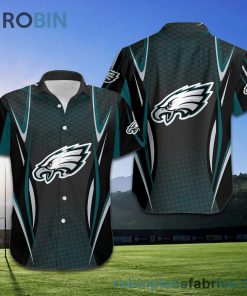 Philadelphia Eagles NFL American Football Short Sleeve Button Down Hawaiian Shirt