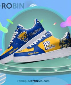 Pittsburgh Panthers Mascot Logo NCAA Custom Name Air Force 1 AF1 Shoes Pittsburgh Panthers Mascot Logo NCAA Custom Name Air Force 1 AF1 Shoes